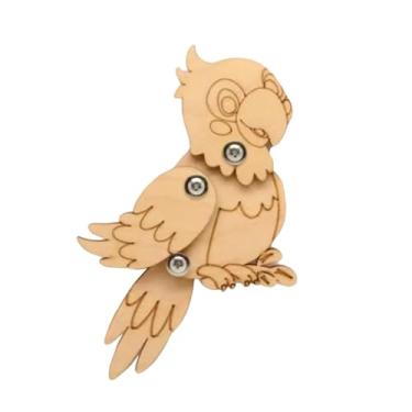 Imagem de Esquirla Placa ocupada diy parte brinquedo educativo precoce auxiliares de ensino habilidade fina montessori para bebês presente de aniversário meninos, pica-pau