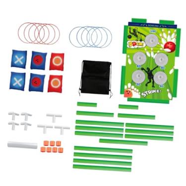 Imagem de UGPLM Jogo de arremesso de argolas e sacos de feijão, presentes esportivos criativos para áreas internas e externas, para crianças, para festa de carnaval