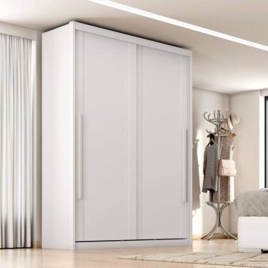 Imagem de Guarda-roupa Mdf 2 Portas 3 Gavetas Splendido Branco Absoluto