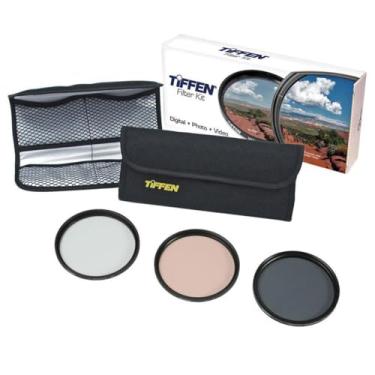 Imagem de Tiffen Kit de fotos essenciais de 67 mm com protetor UV, aquecimento de cores 812, filtros de vidro polarizadores circulares e bolsa com 4 bolsos