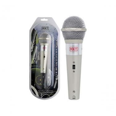 Imagem de Microfone Mxt M-996 Plastico Prata Com Fio 3 Metros 541023