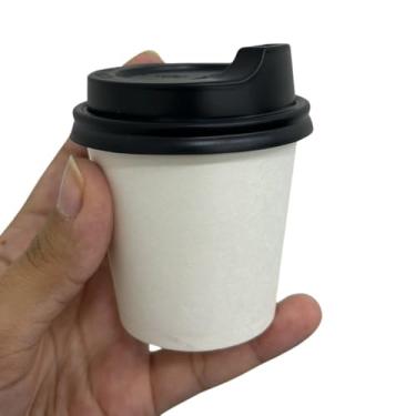 Imagem de Copo 80 ml em Papel com Tampa Preta - 250 unidades