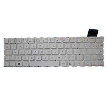Imagem de Teclado Notebook para LG 11T540 11T750 11T730 V145467AK1 BR AEW73509802 Brasil BR Branco Novo