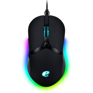 Imagem de Mouse Óptico Ambidestro Com Fio USB Preto – Alta Precisão 1000 DPI para Computador, Notebook e PC – Design Ergonômico Confortável para Trabalho e Jogos Casuais