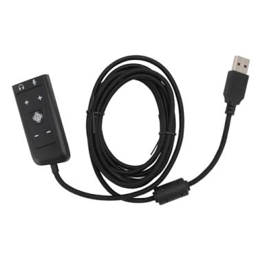 Imagem de Adaptador de placa de som de áudio de áudio Jack USB a 3,5 mm com fone de ouvido de som surround virtual e macaco de microfone para Kingston Cloud II PC Series x S