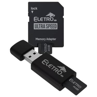 Imagem de Cartão de Memória 8GB Pen Drive 3 em 1 Classe 10 Alta Velocidade Leitura Gravação Compatível Celular Tablet PC Câmera Versátil Compacto Transferência Rápida - 8GB