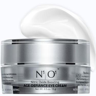 Imagem de N1O1 Creme para os olhos Age-Defiance – Hidratante diurno e noturno com óxido nítrico, ácido hialurônico, peptídeos complexos, ceramidas – creme hidratante para os olhos para olheiras, rugas, linhas