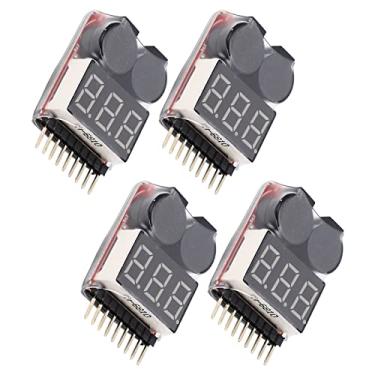 Imagem de Domary Monitor do Testador de Tensão Bateria Lipo, Verificador de Bateria RC 1-8s Indicador de Tensão Com Alarme Campainha de Baixa Tensão para Lipo Li Limn Li Fe RC Drone Battery