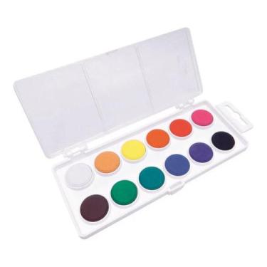Imagem de Est Aquarela Pastilha Branco C/12 Koh-i-noor