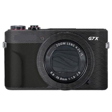 Imagem de Adesivo de capa de câmera G7XII para Canon G7X Mark II película protetora antiarranhões decoração protetora e resistência ao desgaste (nuvens uspiciosas preto)