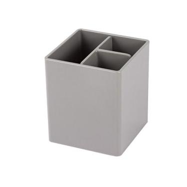 Imagem de Porta objeto Maxcril cinza com 3 divisórias