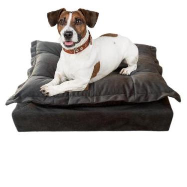 Imagem de Caminha Para Cachorro E Gato Opala Marrom Estofado Cintatex