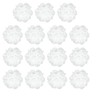 Imagem de YELARXI Flores de chiffon, apliques de tecido de costura, apliques de flores de chiffon - adequado para (mulheres/artesanato faça você mesmo/tiaras/acessórios de cabelo/casamento/festa/corsage) pacote