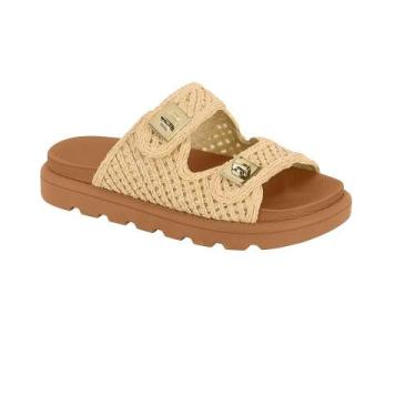 Imagem de Sandalia vizzano papete palha ref 6510.119.30367 feminino, Bege, 38