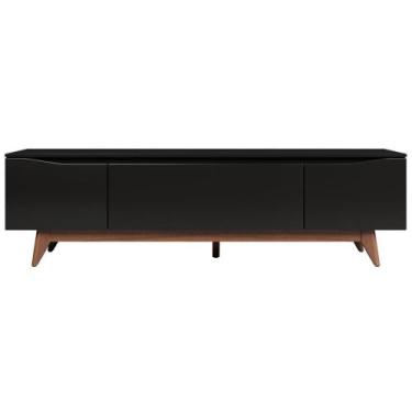 Imagem de Rack Flynt 184 cm - PROVINCIA, Natural com Preto Touch