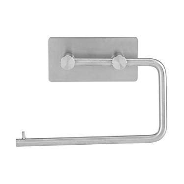 Imagem de Yctze Porta de de Rolo de Aço Inoxidável Montado na Parede - Toalha de Lenço de Lenço para Banheiro, Vaso Sanitário e Cozinha, Design Autoadesivo, Acabamento Prateado Elegante