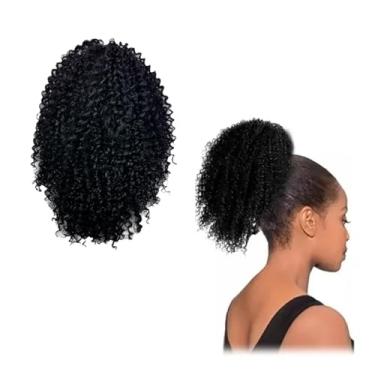 Imagem de Aplique Rabo de Cavalo Cacheado Castanho Escuro 40 cm