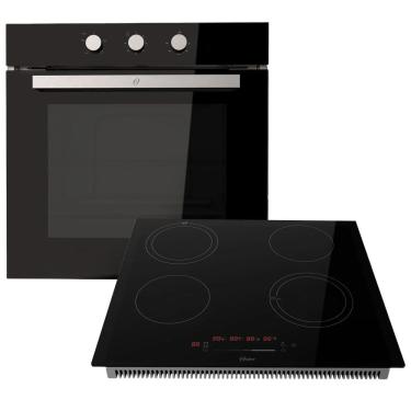 Imagem de Kit Cooktop Por Indução 4 Bocas E Forno De Embutir 77L Oster 220V