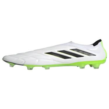 Imagem de adidas Tênis de futebol masculino Copa Sense.3 Firm Ground, Branco nuvem, preto/limão lúcido, 10 Women/9 Men