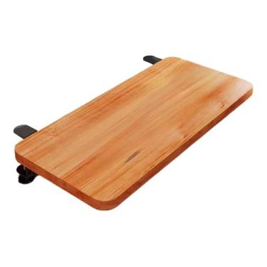 Imagem de DimyFew Suporte de braço para mesa, extensão de prateleira, acessórios de expansão, bandeja para teclado, suporte para pulso, Marrom