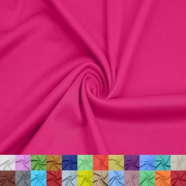 Imagem de Stylish FABRIC Forro interloque 100% poliéster de 152 cm de largura – tecido de malha leve elástico bidirecional da The Yard para vestuário, maternidade, decorações de festa, cortinas, artesanato e