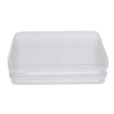 Imagem de FTVOGUE 2PCS Plástico Bins de Armazenamento de Arquivos de Plástico Caixas de Armazenamento de Arquivos Empilháveis ​​Caixas de Plano para Organizar Documentos