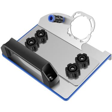 Imagem de Suporte de esmerilhadeira angular para corte de chanfro de 45°, suporte de rebarbadora angular tipo 100, aço inoxidável, chanfro de cerâmica de 45 graus, ferramentas de azulejo de suporte de