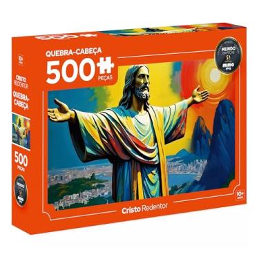 Imagem de Quebra cabeça Cristo Redentor, 500 peças, Mimo brinquedos