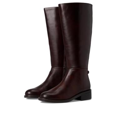 Imagem de Sam Edelman Bota feminina Milla Equestrian, Panturrilha larga marrom escuro, 42