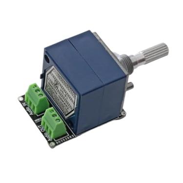 Imagem de harayaa PH2702 Potenciômetro de controle de volume Potenciômetro rotativo 2 canais tipo plug-and-pull para amplificador de rádio HiFi reprodutores DIY, 50 Mil