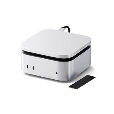 Imagem de Satechi Gabinete SSD USB4 NVMe para Mac mini M4, M.2 NVMe SSD com até 40 Gbps, até 8 TB, para tamanhos 2280/2260/2242/2230 mm, compatível com Thunderbolt 5/4, USB4 (SSD não incluído)