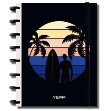 Imagem de Caderno Capa Dura Com Discos 10 Matérias 160 Folhas Pautadas De Tamanho A4-27,5 * 20 CM (SURFAR)