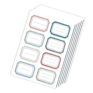 Imagem de HEEPDD 6 Folhas Adesivo de Nome, Autônoma Em Branco Adesivo Etiqueta Etiqueta Fácil de para o Escritório Encontrando Escolar Em Conferências de Festas Em Casa Nan Nan