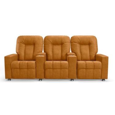 Imagem de Poltrona Reclinável Para Cinema 3 Lugares Sora PU FH1 - D'Rossi, Whisk