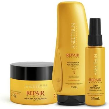 Imagem de Aneethun Kit Repair System Finalizador + Máscara 250 g + Óleo Reparado