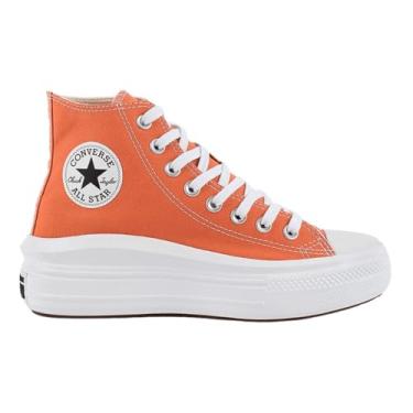 Imagem de Tênis Converse All Star Move Plataforma Hi - Cano Médio, Confortável, Versátil, Original e Ideal para o Dia a Dia (Laranja Escuro, BR, Adulto, Numérico, 34)
