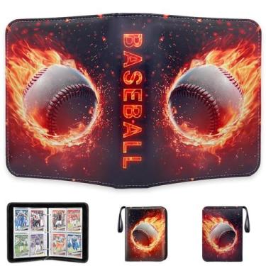 Imagem de Card Binder, suporte de 4 bolsos para futebol, beisebol e hóquei - Zho