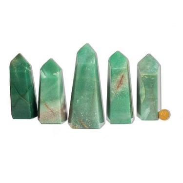 Imagem de Ponta de Quartzo Verde Natural - 1 kg - 200 a 350g - Tipo B - Gerador 