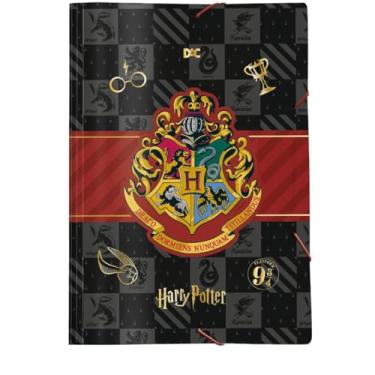 Imagem de Kit de Pastas Aba Elásticas, Dac, Plástica, Harry Potter, Sem Lombo, Pacote com 10