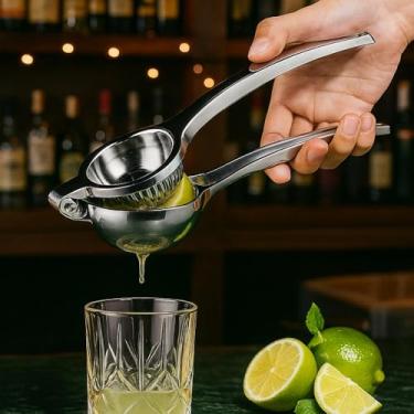 Imagem de Espremedor de Limão em Aço Inox, 19x6 cm