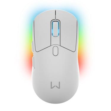 Imagem de Mouse Warrior Magnus 10000DPI TRI Mode com Base Carregadora Branco MO422