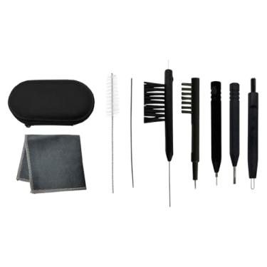 Imagem de Zialofi 9x Ferramentas de limpeza para aparelhos auditivos Escovas de limpeza reutilizáveis ​​para amplificadores Ferramentas de remoção com estojo de