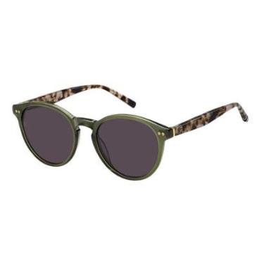 Imagem de Óculos de Sol Tommy Hilfiger 2159S Verde Lente Roxo-Feminino