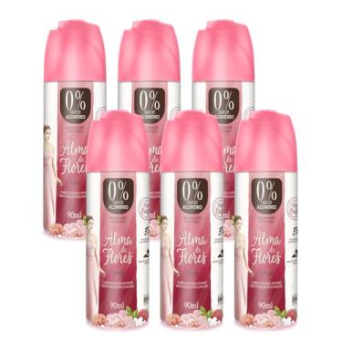 Imagem de Kit 6 Desodorante Spray Alma de Flores Floral Intense 90ml