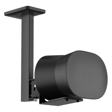 Imagem de Chunxiao Suporte de alto-falante de teto giratório e inclinado para Sonos Era 300 suporte de teto preto - Suporte de teto para alto-falante resistente para Sonos Era 300 Suporte para melhorar os