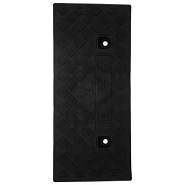Imagem de Karlak Rampa de Meio-fio de Plástico Com 5 Cm de Espessura, Rampa de Limite Portátil para Suprimentos de Doca de Carregamento de Entrada de Automóveis, Direção Segura e Superfície (Preto)