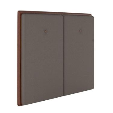 Imagem de Cabeceira Estofada Casal 140 Cm Coral Corino Marrom