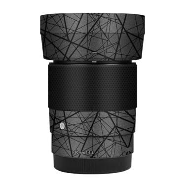 Imagem de 30 1.4 E Acessórios para Lentes de Câmera Película Protetora de Vinil Adesivo para Sigma 30 mm F1.4 DG DN adequado para Sony E Mount Camera Protector Decalques (Cinza Cruzado)