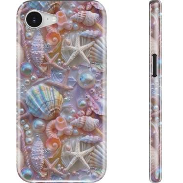 Imagem de DEENAKIN Capa para iPhone 16e - Compatível com carregamento sem fio - Capa rígida de camada dupla e capa de silicone - Capa protetora para celular com designs bonitos da moda para mulheres - Concha