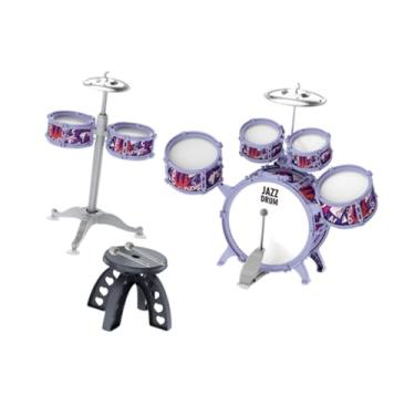 Imagem de Almencla Conjunto de bateria de jazz infantil Percussion Music Instrument Educational Toy Drum Music Iluminment for Party Birthday Gift